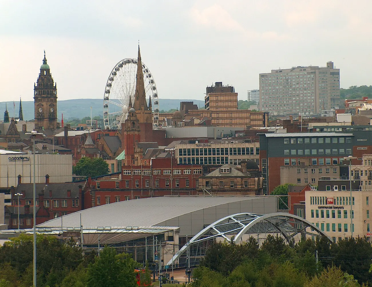 Sheffield city skyline